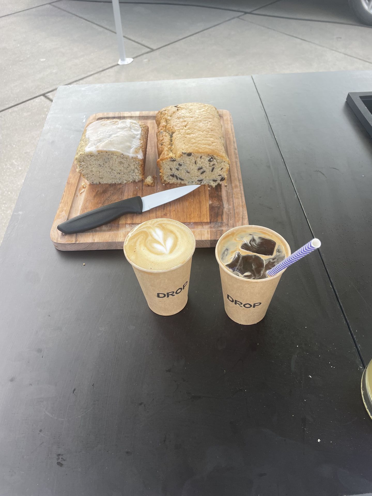 Matcha en koffie in Drop-bekers